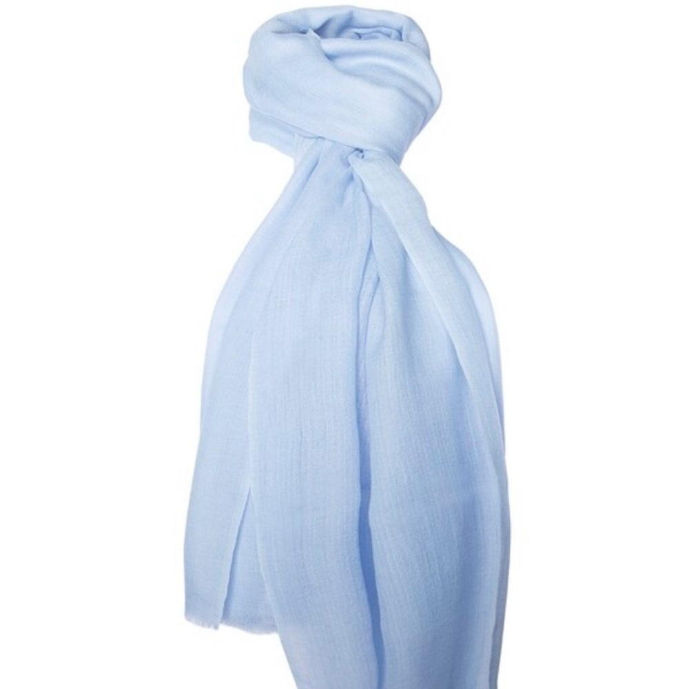 Light Blue Cashmere Scarf